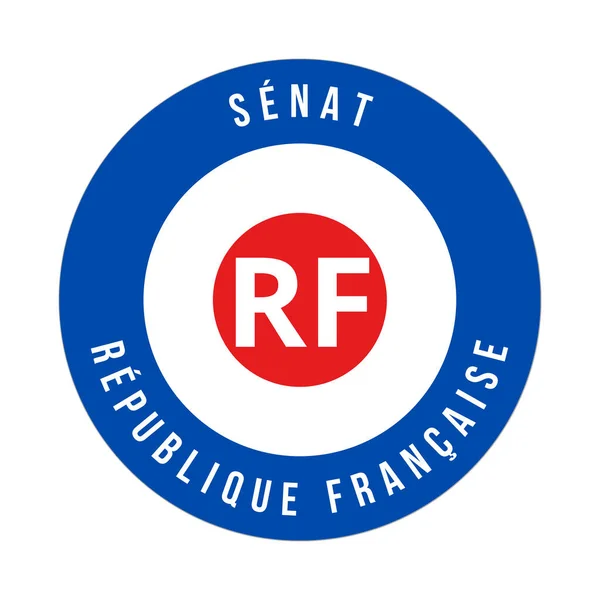 Senatsförsamling Frankrike Symbol Ikon — Stockfoto