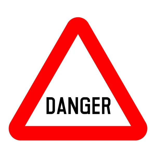 Danger Road Sign Illustration — Stock Photo, Image