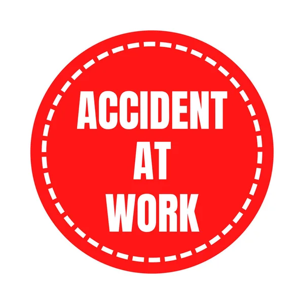 Accidente Símbolo Del Trabajo Icono — Foto de Stock