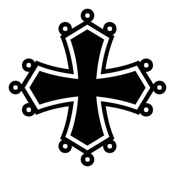 Occitan Cross Symbol Icon — Stock Photo, Image