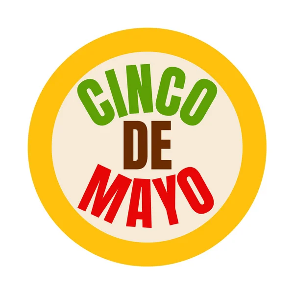 Maj Symbol Som Kallas Cinco Mayo Spanska — Stockfoto