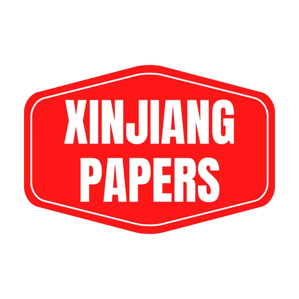 Xinjiang Papel Símbolo Icono — Foto de Stock