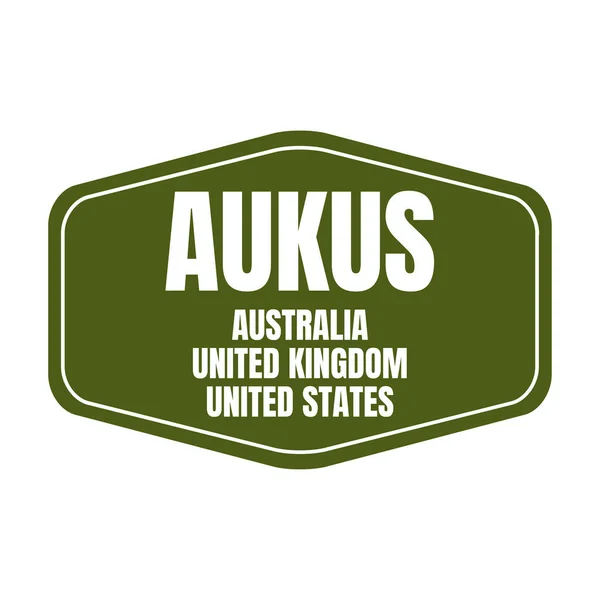 Aukus Avustralya Birleşik Krallık Abd Ittifak Sembolü Simgesi — Stok fotoğraf