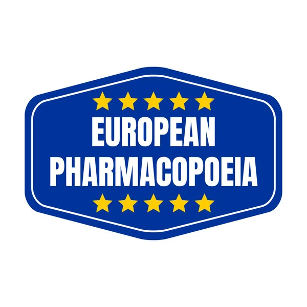 Symbolen För Europeisk Farmakopé — Stockfoto