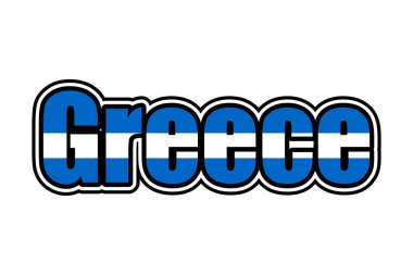 Yunanistan 'ın Yunan bayrak renkleriyle simgesi