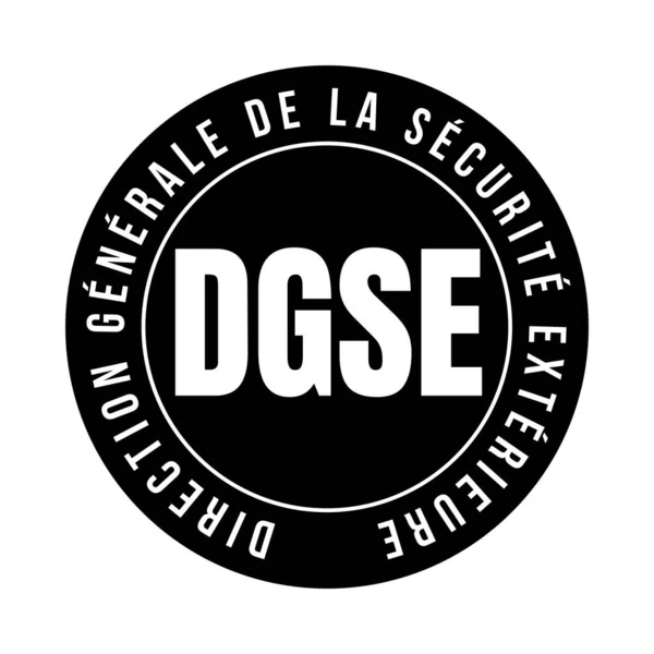 Külső Biztonsági Főigazgatóság Szimbólum Ikon Nevű Irány Generale Securite Exterieure — Stock Fotó
