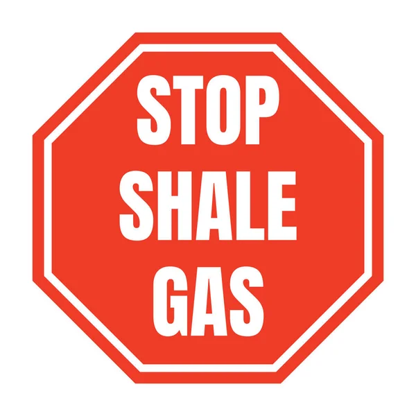 Stop Shale Gas Symbol Icon — Stock Photo, Image