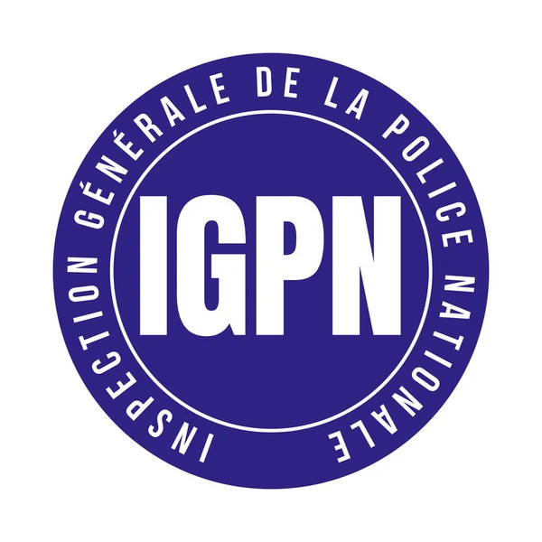 General Inspectorate National Police Symbol Called Igpn Inspection Generale Police — Stock Photo, Image