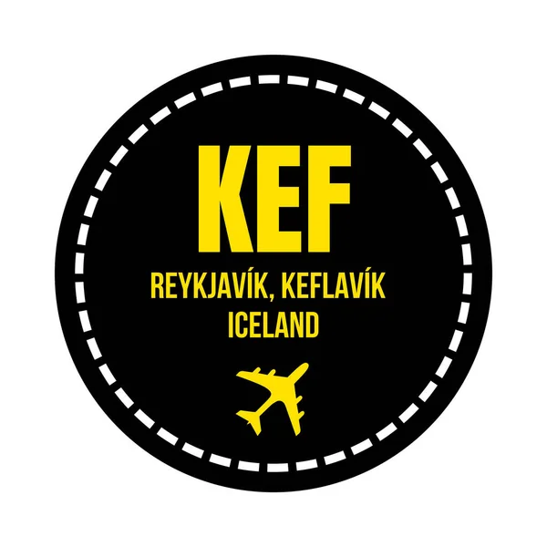 Symbolbild Flughafen Reykjavik — Stockfoto