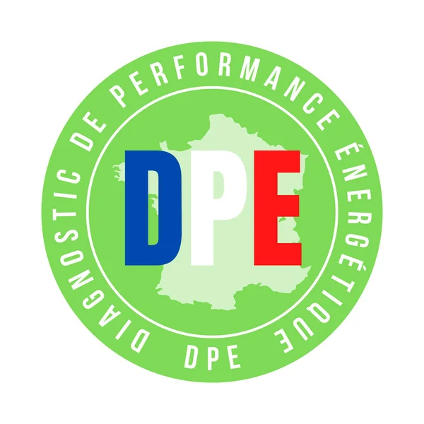 Energy performance certificate in France called DPE diagnostic de performance energetique in French language