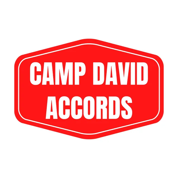 Camp David Accorda Icona Simbolo — Foto Stock