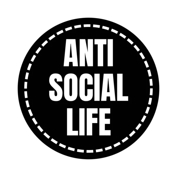 Symbol Antisociálního Života — Stock fotografie