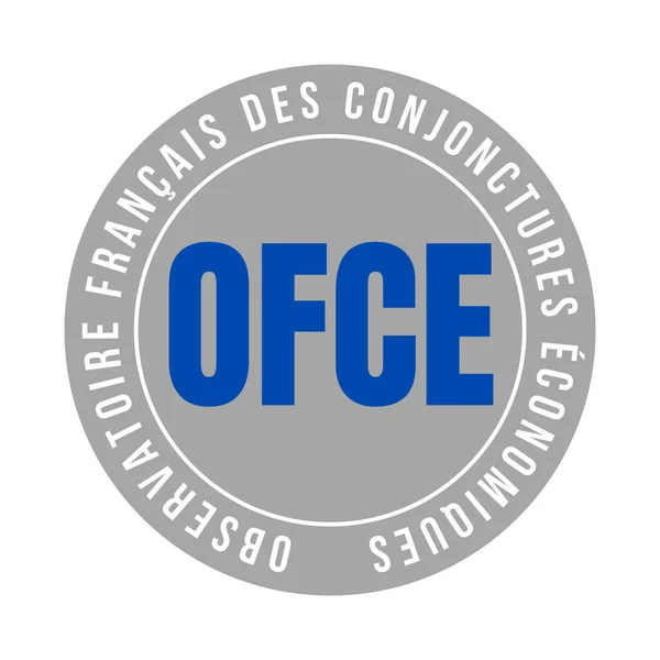 Observatoire Français Des Conjonctures Économiques Icône Symbole Appelé Observatoire Français — Photo