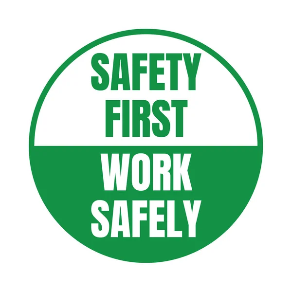 Satety Prima Lucrare Condiții Siguranță Simbol Pictogramă — Fotografie, imagine de stoc