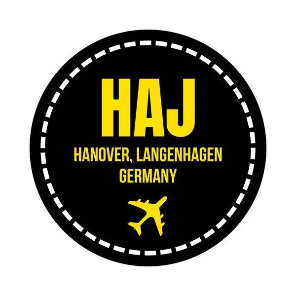 Haj Hannover Icono Símbolo Del Aeropuerto — Foto de Stock