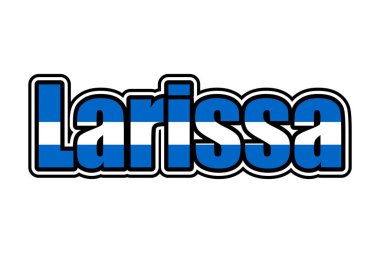 Larissa, Yunan bayrağı renginde bir simge imzaladı