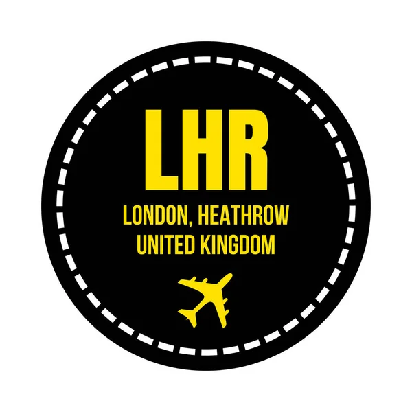 Lhr Londyn Symbol Ikona — Zdjęcie stockowe