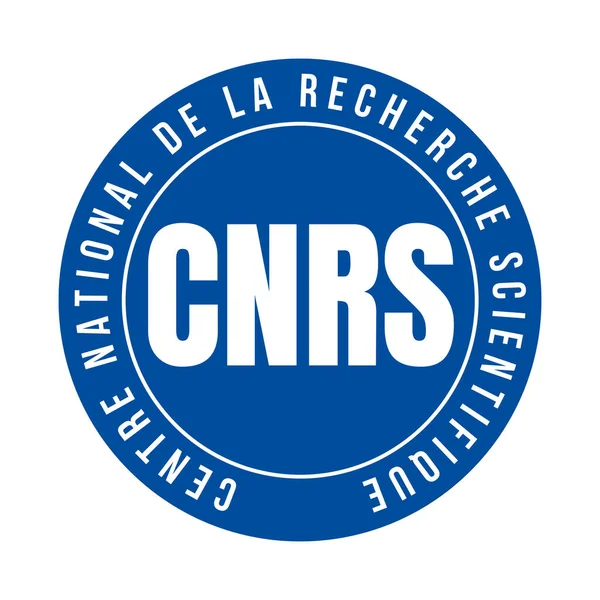 Franska Nationella Centrum För Vetenskaplig Forskning Symbol Ikon Kallas Cnrs — Stockfoto