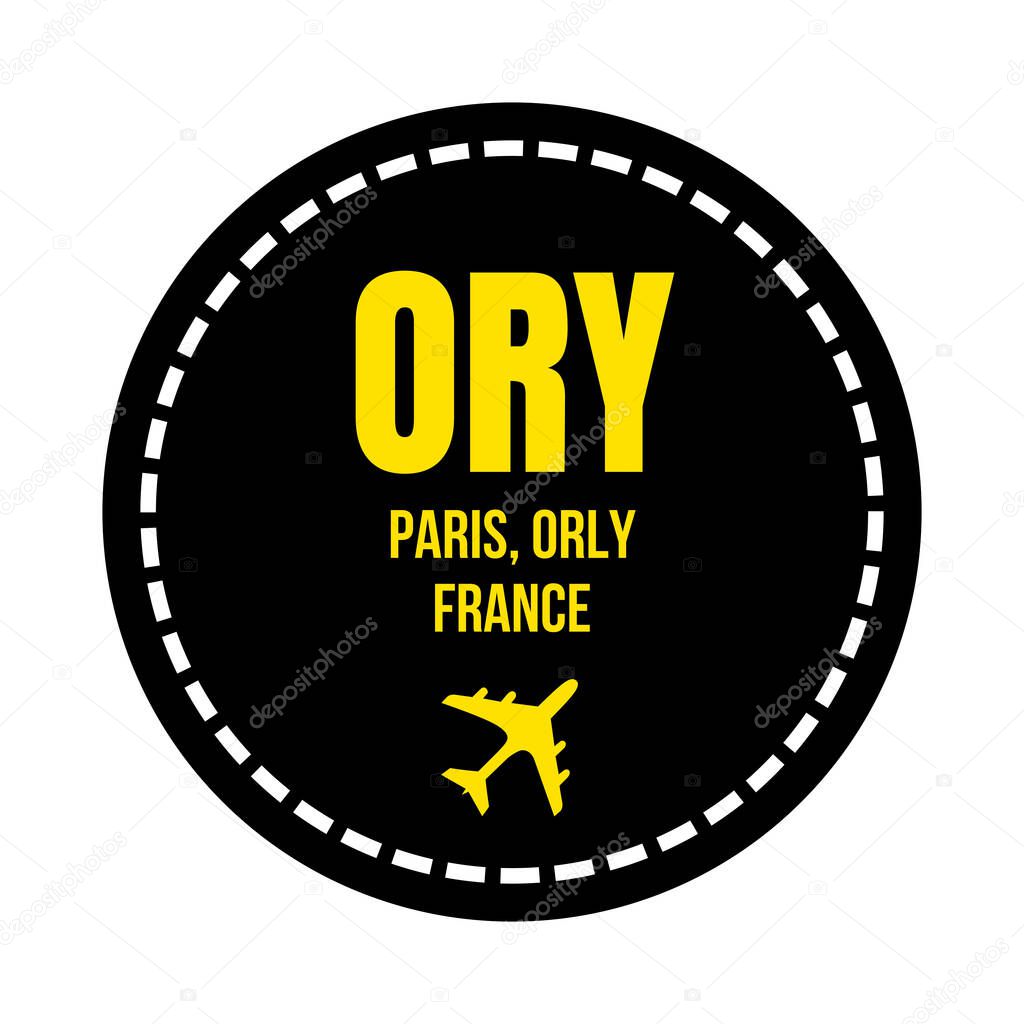 ORY Paris airport symbol icon