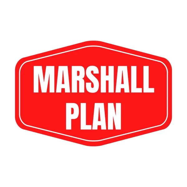 Symbol Symbolu Planu Marshalla — Zdjęcie stockowe