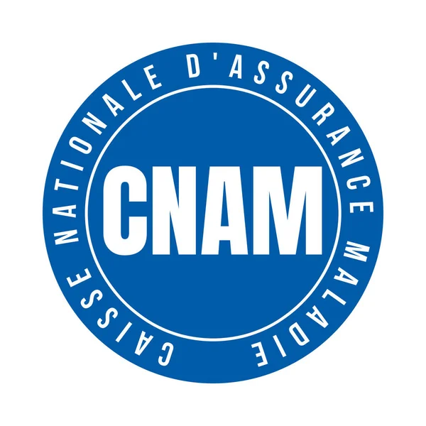 Nemzeti Alap Egészségbiztosítási Franciaországban Szimbólum Ikon Nevű Caisse Nationale Assurance — Stock Fotó