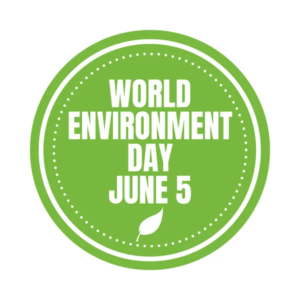 Journée Mondiale Environnement Juin Icône Symbole — Photo