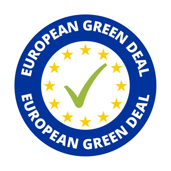 European green deal symbol icon