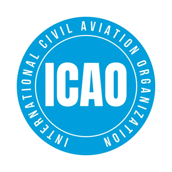 Icao Symbol För Den Internationella Civila Luftfartsorganisationen — Stockfoto