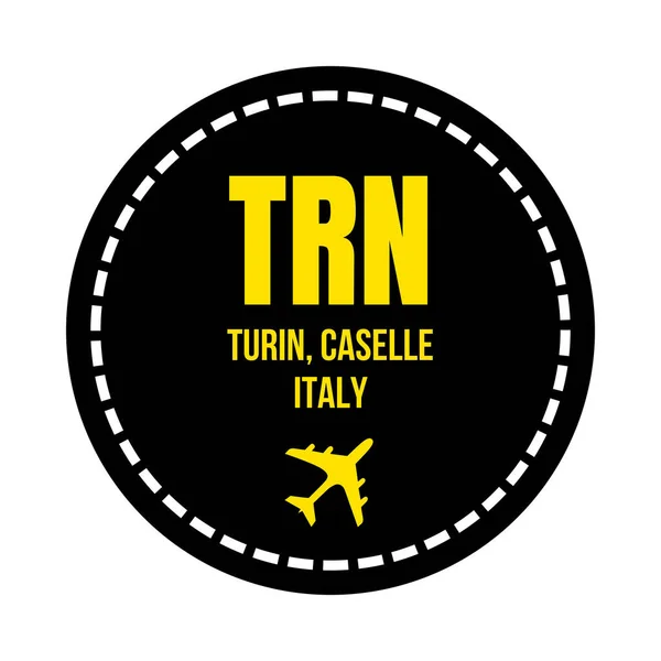 Trn Τορίνο Σύμβολο Αεροδρόμιο Εικονίδιο — Φωτογραφία Αρχείου
