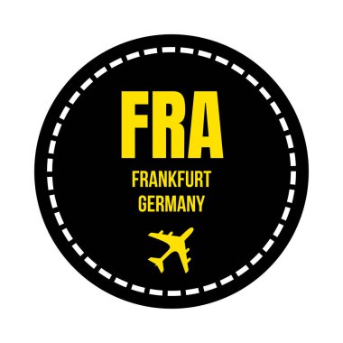 FRA Frankfurt havaalanı sembolü simgesi