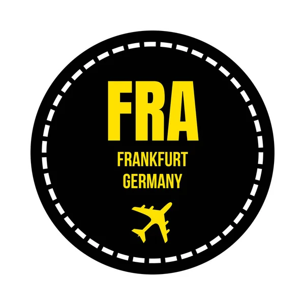 Fra Frankfurt Repülőtér Szimbólum Ikon — Stock Fotó