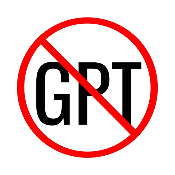 Žádná Generativní Předškolená Ikona Symbolu Transformátoru Gpt — Stock fotografie