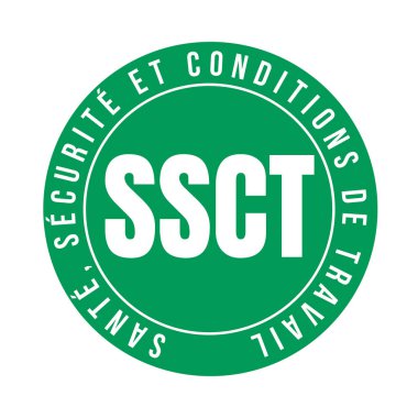 Occupational health, safety and working conditions symbol icon in France in French language clipart