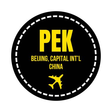 PEK Pekin havaalanı sembolü simgesi