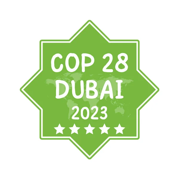 stock image COP 28 in Dubai United Arab Emirates symbol icon