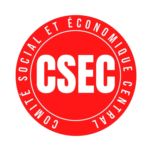 Соціально Економічний Центральний Комітет Франції Символізує Ікону Яка Називається Comite — стокове фото