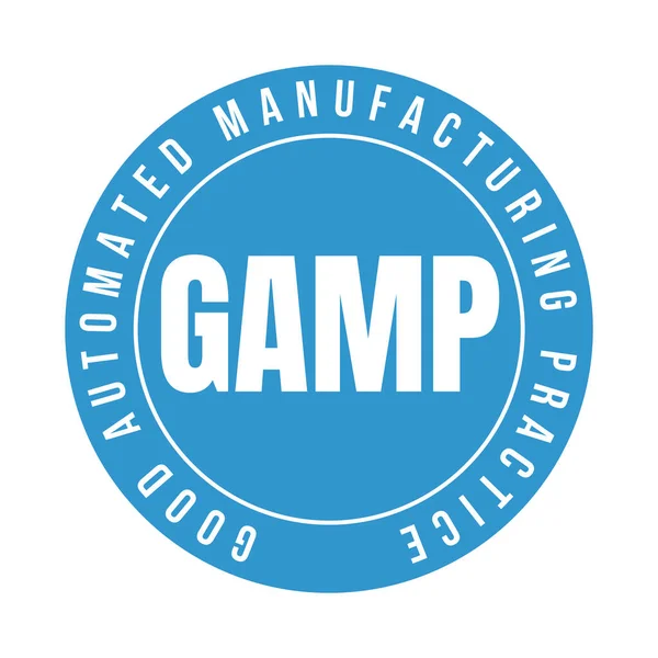 Gamp Gute Automatisierte Herstellungspraxis Symbol — Stockfoto