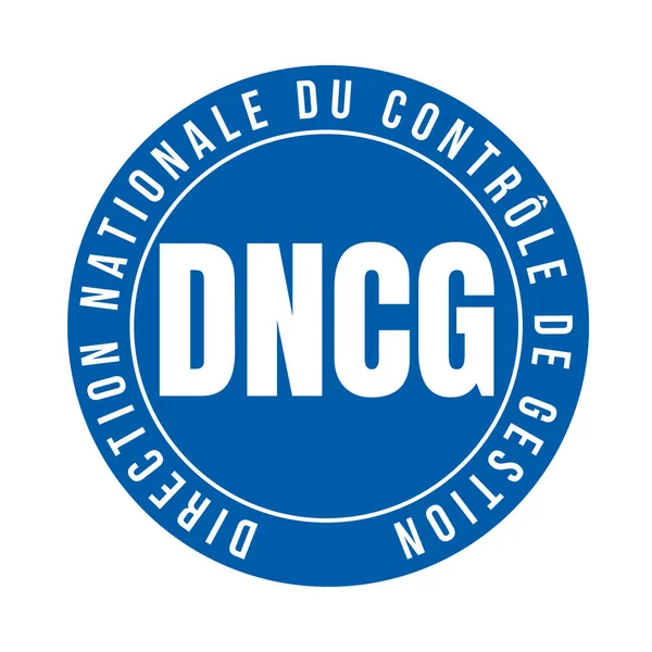 Direzione Nazionale Del Controllo Gestione Denominata Dncg Lingua Francese — Foto Stock