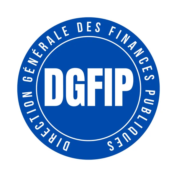 General directorate of public finance in France symbol icon called DGFIP direction generale des finances publiques in French language