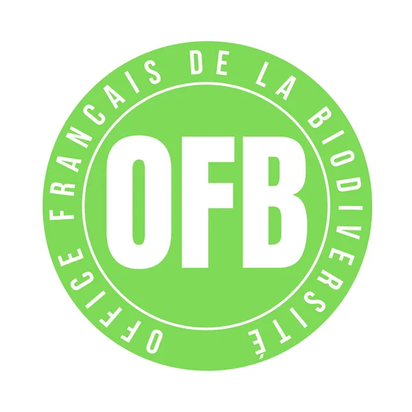 French office for biodiversity symbol icon called OFB office franais de la biodiversite in French language