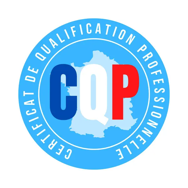 CQP professional qualification certificate symbol called certificat qualification professionnelle in French language