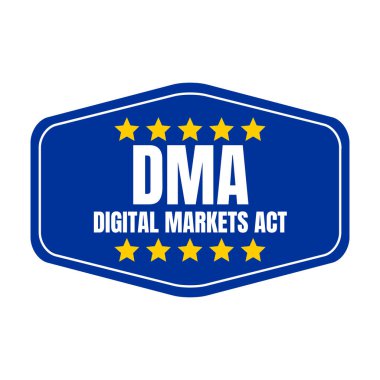 DMA digital markets act symbol icon clipart