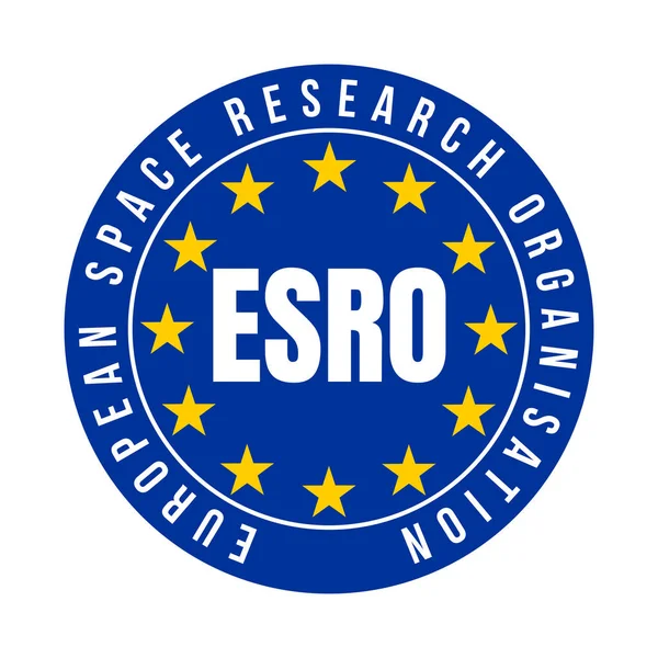 ESRO European space research organisation symbol icon