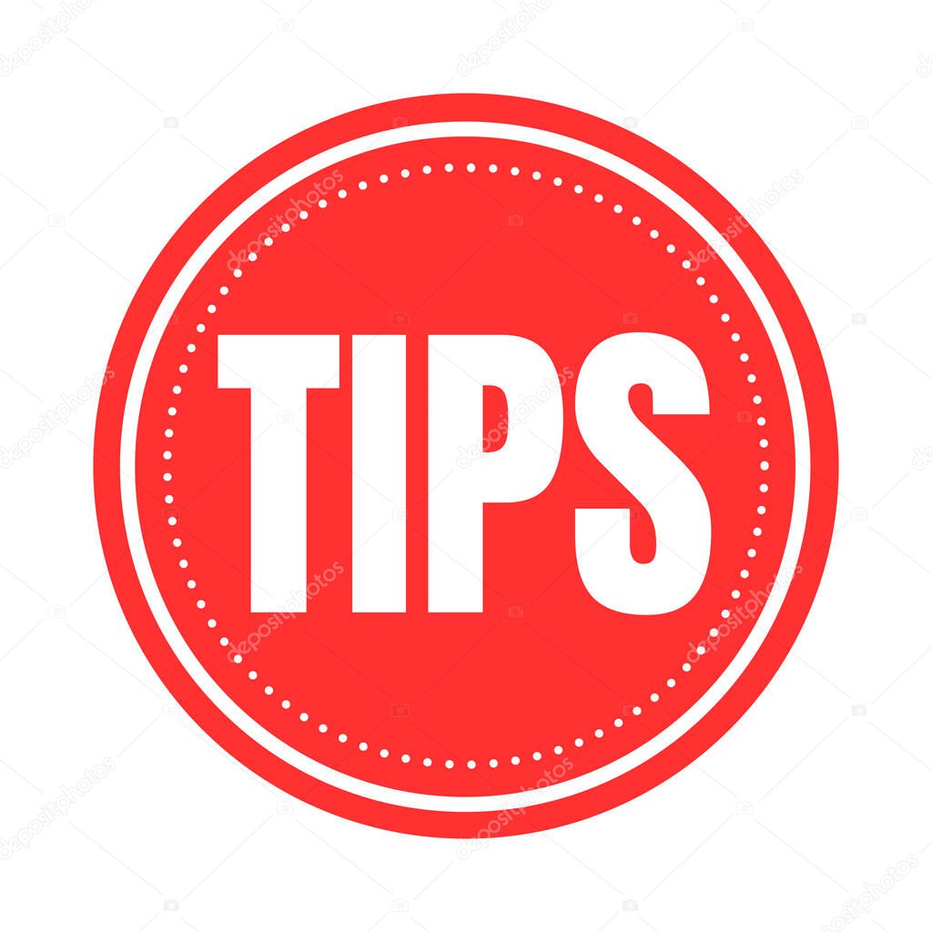 Tips symbol icon illustration