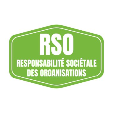 RSO, Fransız dilinde derneklerin sosyal sorumluluğunu sembolize eder.