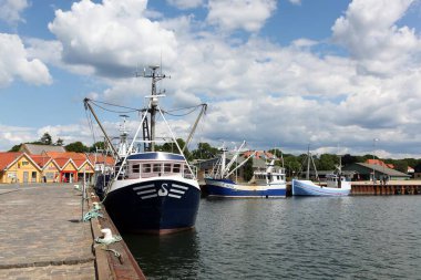 Nykobing Mors, Danimarka - 12 Haziran 2016: Danimarka 'da Nykobing Mors Limanı