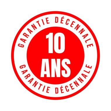 10 yıllık garanti simgesi simgesi 10 ans Garantie decennale in French language