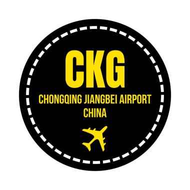 CKG Chongqing Jiangbei havaalanı sembolü simgesi