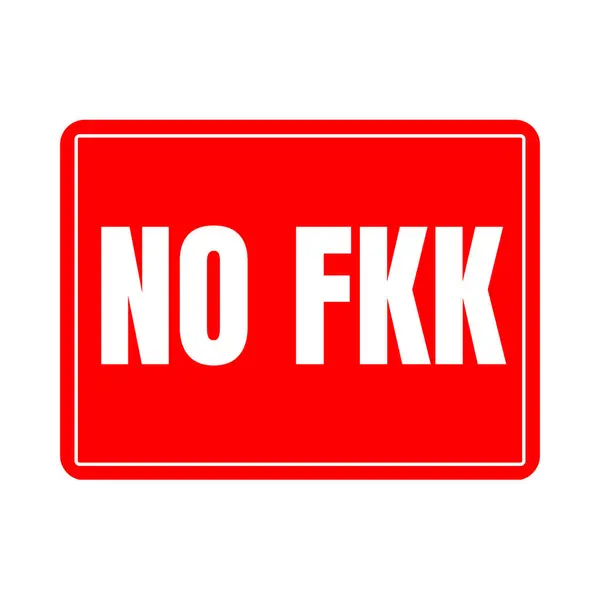 stock image No FKK free body culture sign called no freikorperkultur in German language