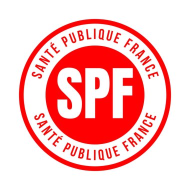 SPF olarak adlandırılan Halk Sağlığı Fransa 'yı Fransızca olarak tanıtan sembol simgesi